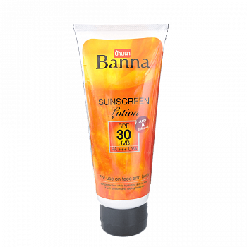 Солнцезащитный лосьон для лица и тела Banna "Sunscreen Lotion" SPF 30 PA+++ 200 мл.