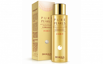 Антивозрастной увлажняющий лосьон для лица BioAqua "Pure Pearls" с жемчужной пудрой 120 мл.