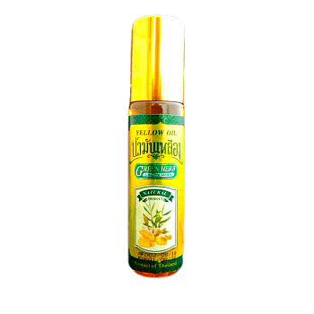Жидкий масляный бальзам - ингалятор Green Herb с лекарственными растениями и маслом имбиря 8 мл.