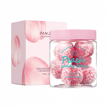 Сахарный скраб для тела в шариках Hymeys "Peach Candy" c экстрактом персика 140 гр.