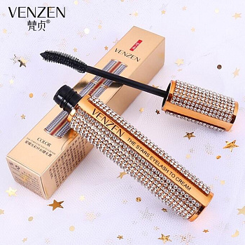 Удлиняющая водостойкая тушь для ресниц Venzen "Mascara Waterproof Diamond Long" чёрная 8 гр. 