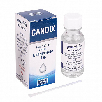 Тайское противогрибковое средство Zema "Premo Candix Clotrimazole" 15 мл.