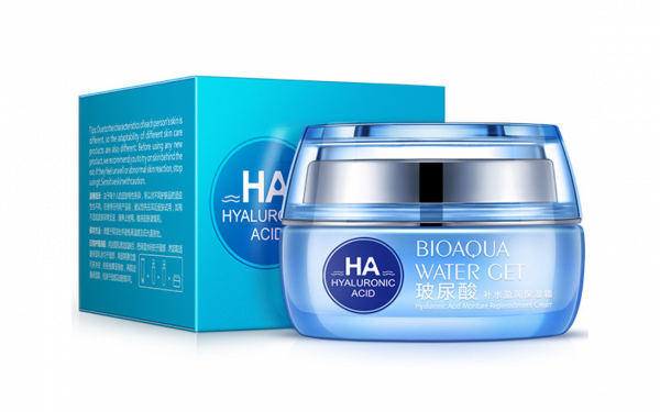 Глубоко увлажняющий крем для лица BioAqua "Hyaluronic Acid " с гиалуроновой кислотой 50 мл.