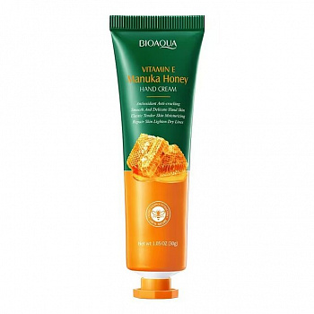 Крем для рук BioAqua "Vitamin E Manuka Honey" с экстрактом меда Манука и витамином Е 30 мл.