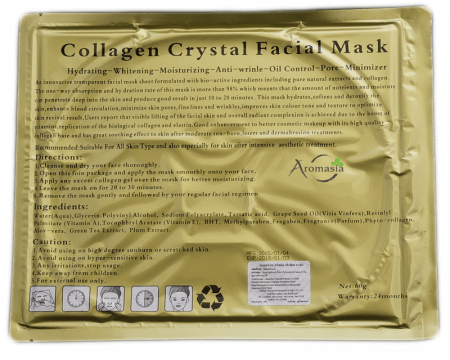 Гидрогелевая маска для лица MOODS "Collagen Gold" с биоактивным золотом и коллагеном 60 гр.