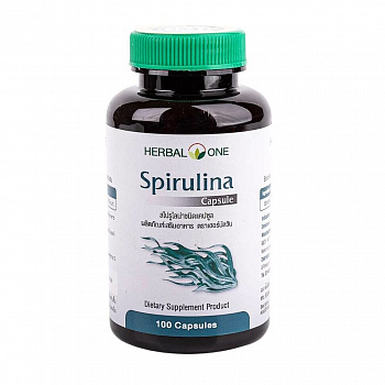 Капсулы Спирулина (Spirulina) общеукрепляющий, иммуномодулирующий, мультивитаминный комплекс 100 шт.